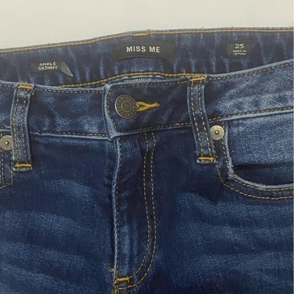 Miss Me Wander Lust Ankle Skinny Jeans Women’s‎ Size 25 - Picture 3 of 9